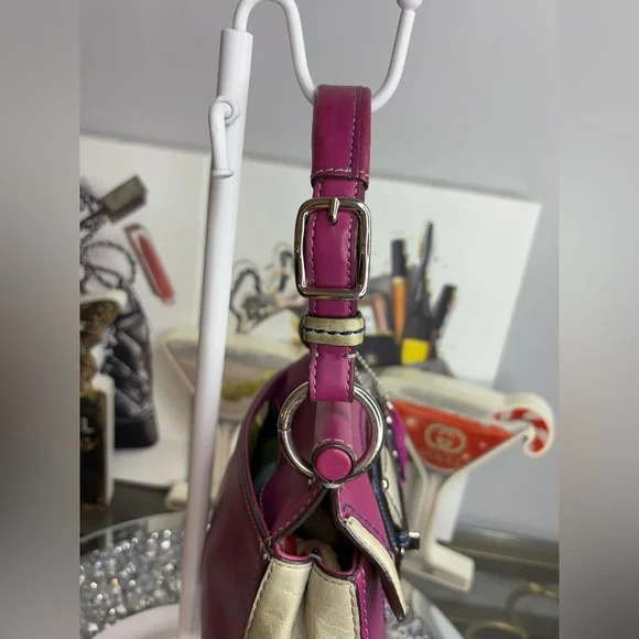 Coach 2012 Legacy Mini Willis colorblock leather crossbody bag EUC - Picture 11 of 17